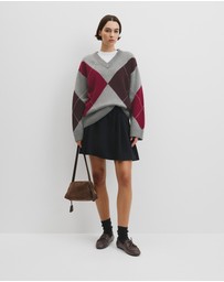 Country Road - Extrafine Merino Argyle Knit
