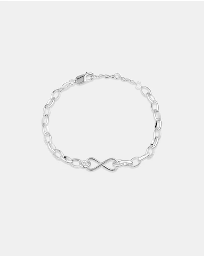 Michael Hill - Infinity Belcher Chain Bracelet in Sterling Silver