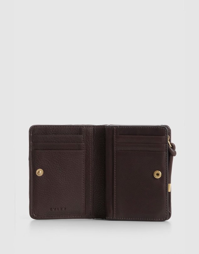 Evity - Kaia Leather Weave Small Wallet