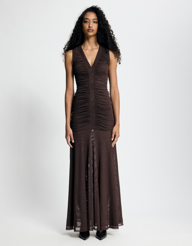 Revibe - Repaired Lover Elara Mesh Maxi Dress - AU 10