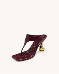 JW PEI - Hannah Quilted Thong Heel Mules