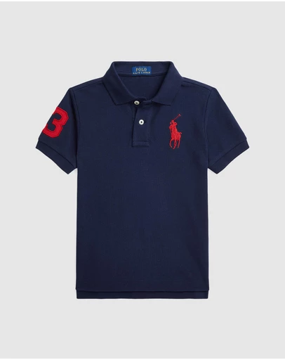 Polo Ralph Lauren - Big Pony Cotton Mesh Polo Shirt - Babies-Kids