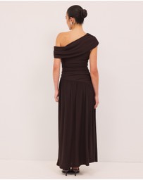 Calli - Aurelia Draped Jersey Maxi Dress