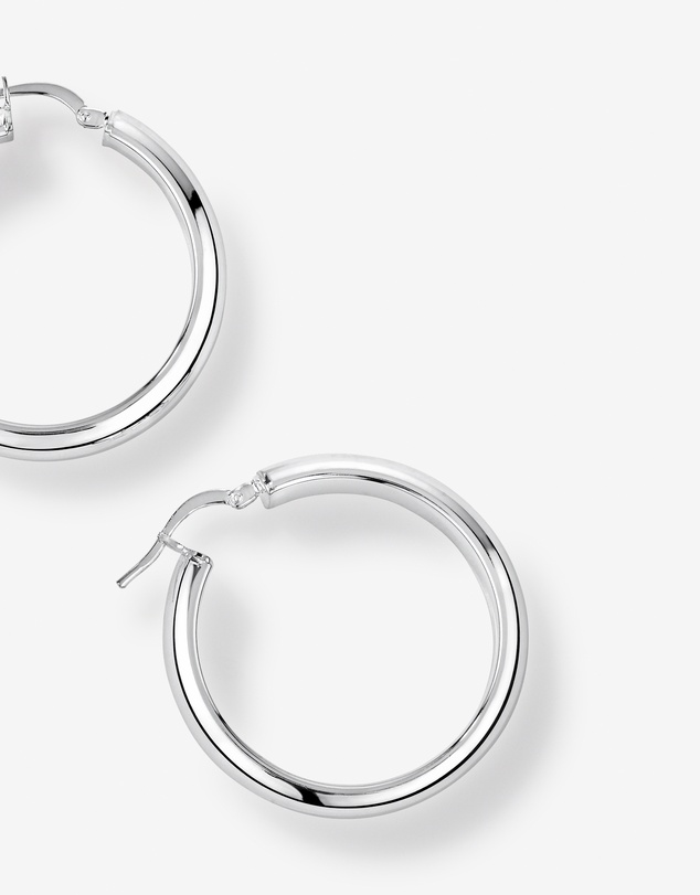 Michael Hill - 25mm Hoop Earrings in Sterling Silver
