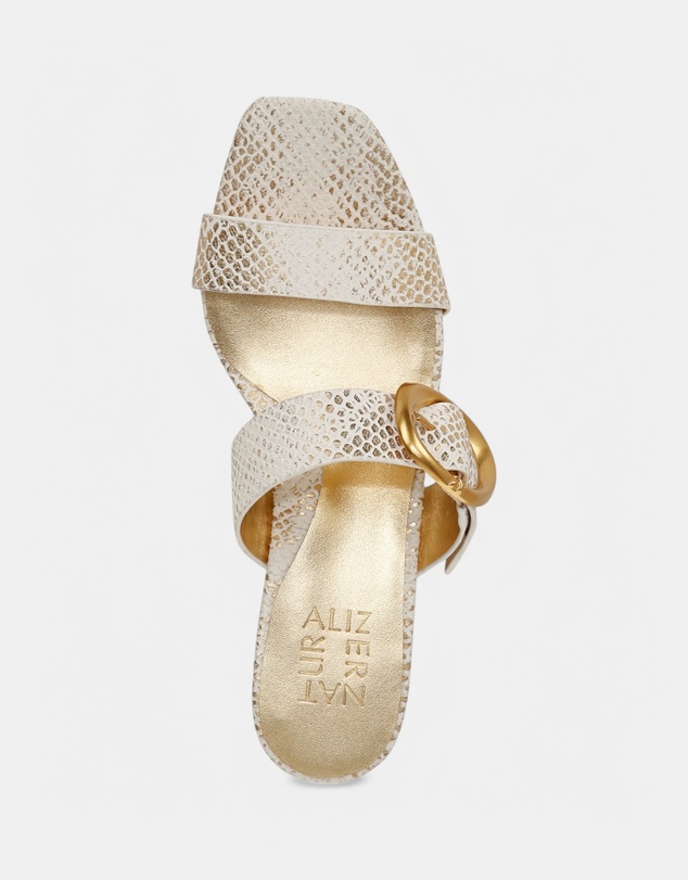 Naturalizer - Ida Dress Sandal - White/Gold Snake
