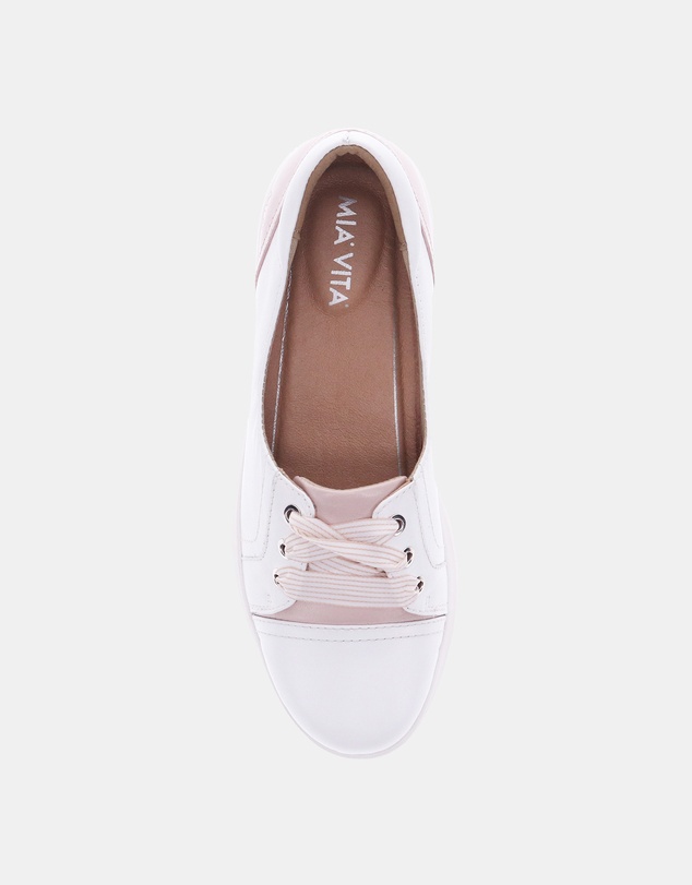 Mia Vita - Bridgette Slip-On Casual Sneaker - White/Blush
