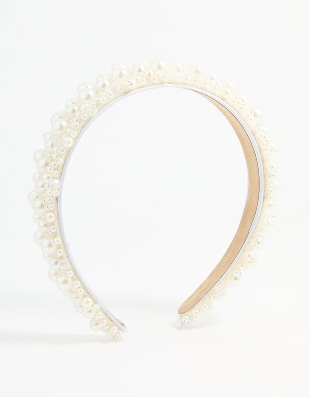 Lovisa - Gold Plated Pearl Statement Headband