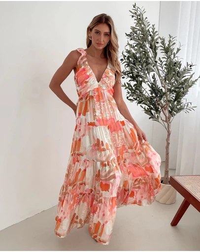 Esther & Co - Mariel Dress - Pink Floral