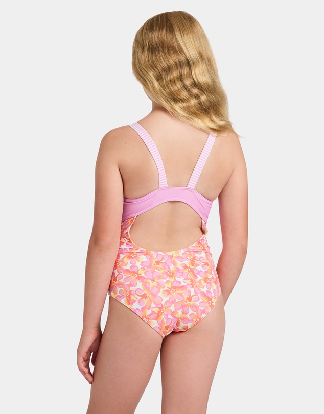 Roxy - Girls 8 to 16 Rg Petal Party One Piece Swimsuit