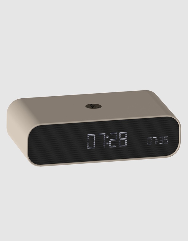 Kreafunk - Kreafunk Wakie Alarm Clock Qi Charger + Bluetooth - Ivory Sand