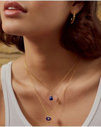 Ottoman Hands - Alara Navy Evil Eye Pendant Necklace