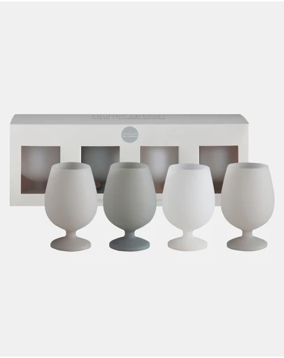 porter green - stemm silicone unbreakable wine glasses