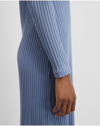 Country Road - Long Sleeve Rib Dress