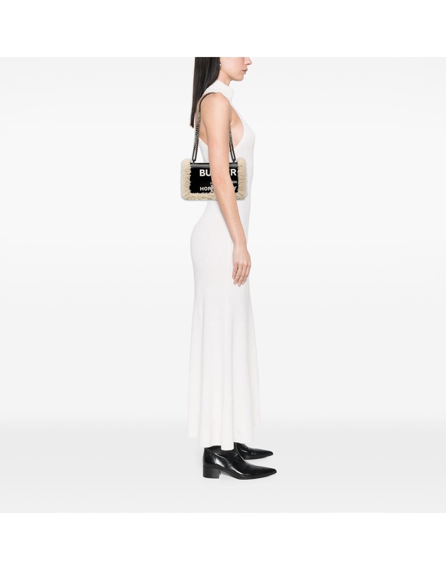 Pre-Loved by Azura Reborn - Pre-Loved Small Shearling Trimmed Coated Canvas Lola Crossbody