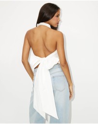 Dazie - Stay Gold Halter Neck Top
