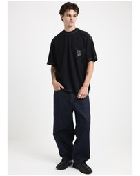 Black Noise White Rain - Contrast T-Shirt