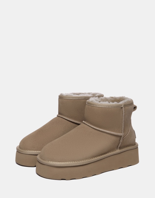 EVERAU - Australian Shepherd Ugg Rommie Platform Cow Suede Upper UGG Boots