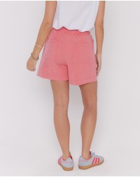 ALEXANDRA - Hixa Shorts Acid Washed Coral