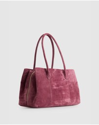Evity - Noemie Leather Suede Tote Bag