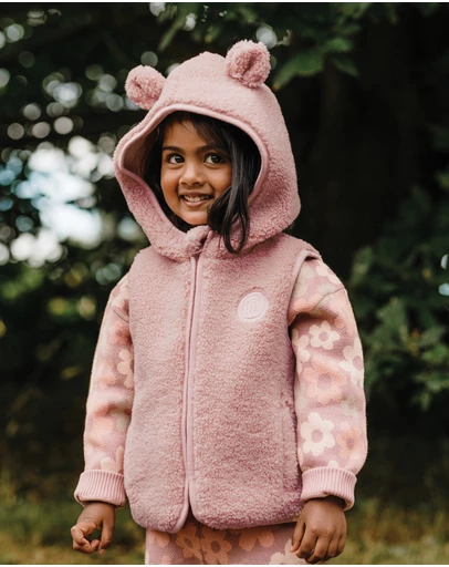 Kynd Baby - Sherpa Vest in Dusty Lilac