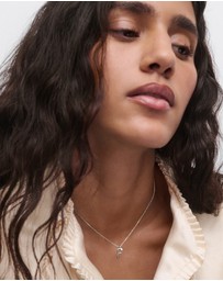 PDPAOLA - Initial 2026 F Silver Pendant Necklace