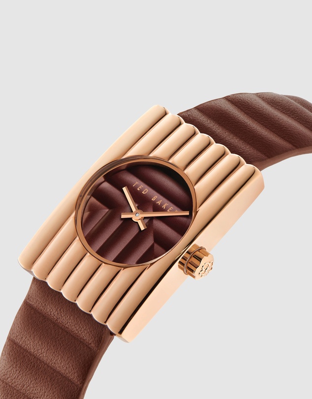 Ted Baker - Ottolee 23mm Bordeaux Leather Strap Watch