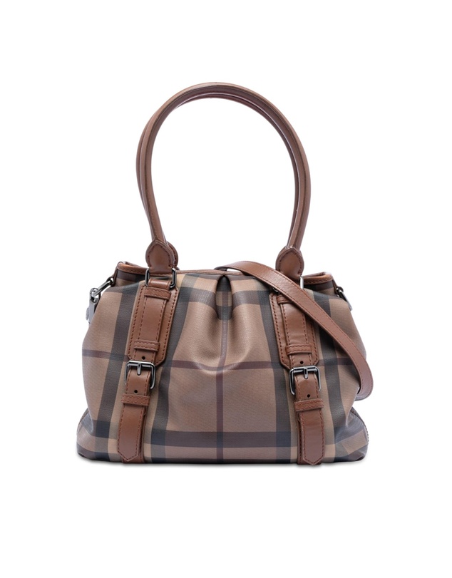 Pre-Loved by Azura Reborn - Pre-Loved Smoke Check Coated Canvas Northfield Satchel
