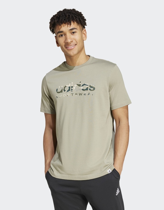 adidas Sportswear - Camo Linear Graphic Tee Mens