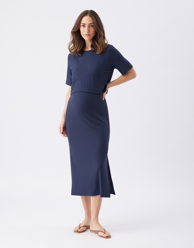 Ripe Maternity - Ivy Rib Nursing Dress