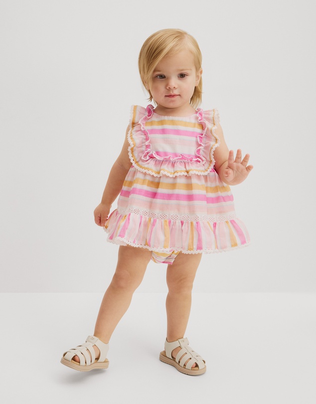 Country Road - Sleeveless Print Romper Dress