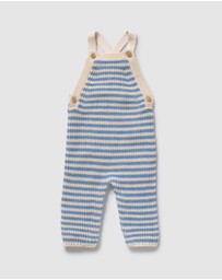Wilson & Frenchy - Organic Knitted Stripe Overalls - Babies