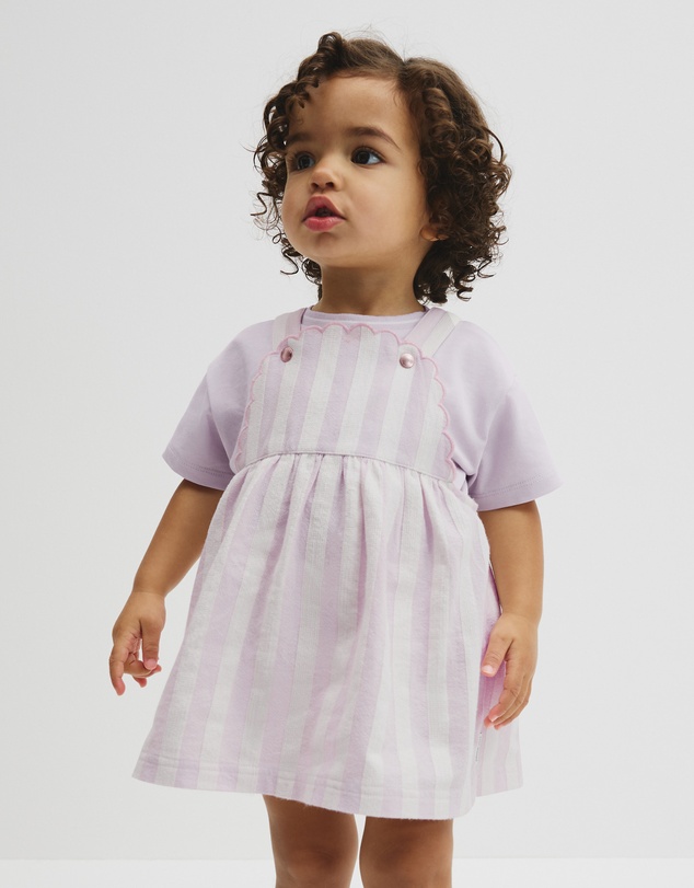 Country Road - Stripe Pinafore