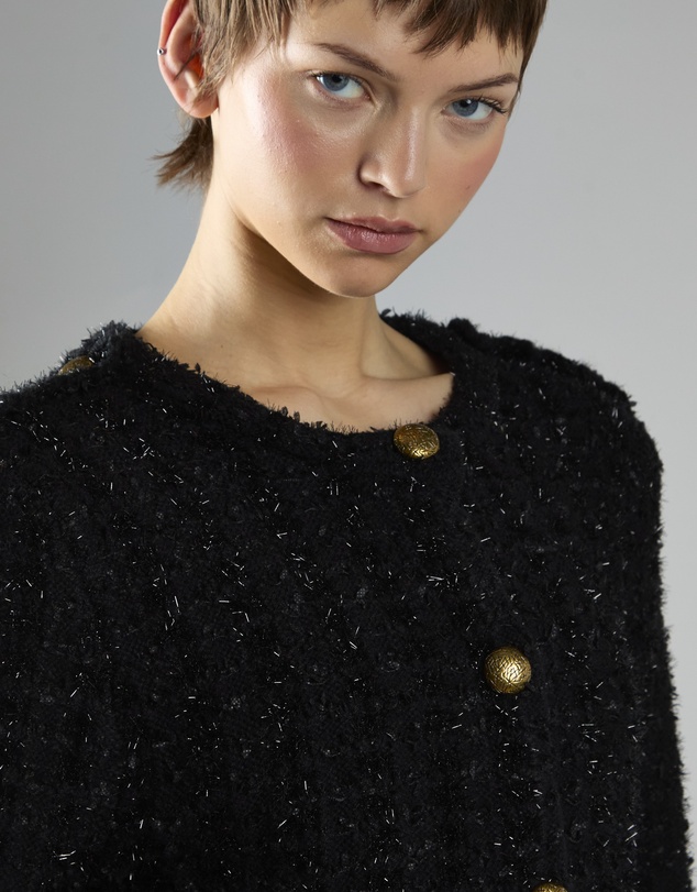 Glamorous - Tinsel Boxy Button Front Cardigan