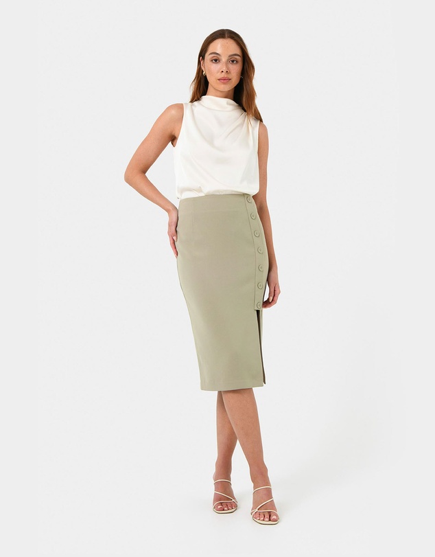 Forcast - Ace Side Button Skirt