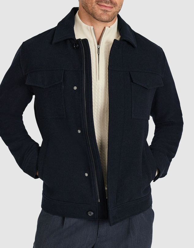 Tarocash - Lleyton Wool Zip Jacket