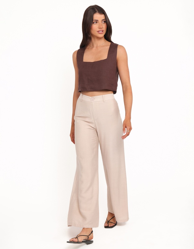 Petal & Pup - Lauren Wide Leg Pant - Beige