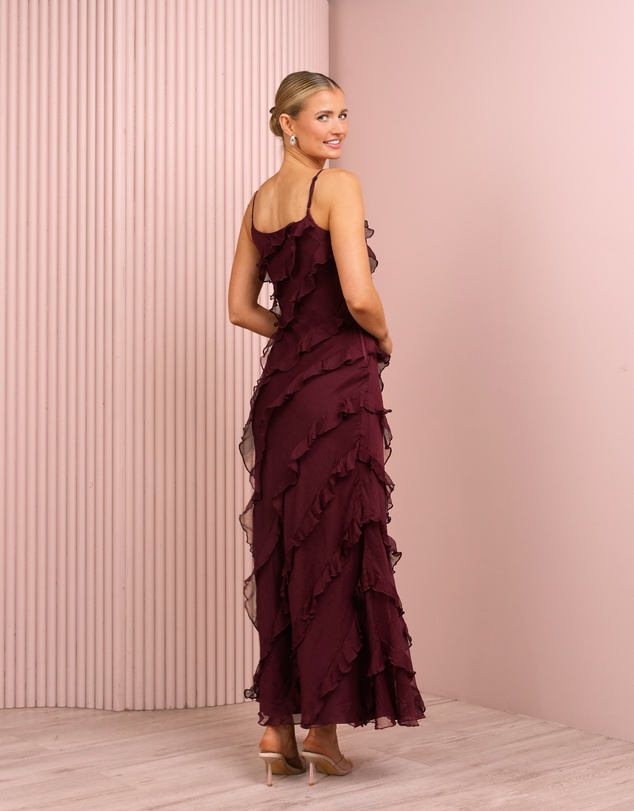 Azzurielle - Priscilla Ruffle Maxi Dress