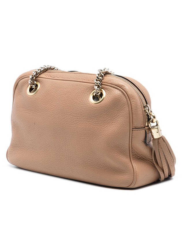 Pre-Loved by Azura Reborn - Pre-Loved Pebbled Leather Soho Chain Zip Shoulder Bag