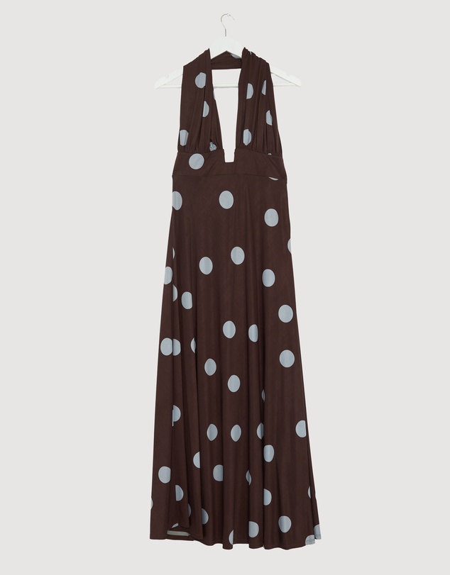 Revibe - Repaired BY JOHNNY. Paloma Polka Ankle Dress - AU 12