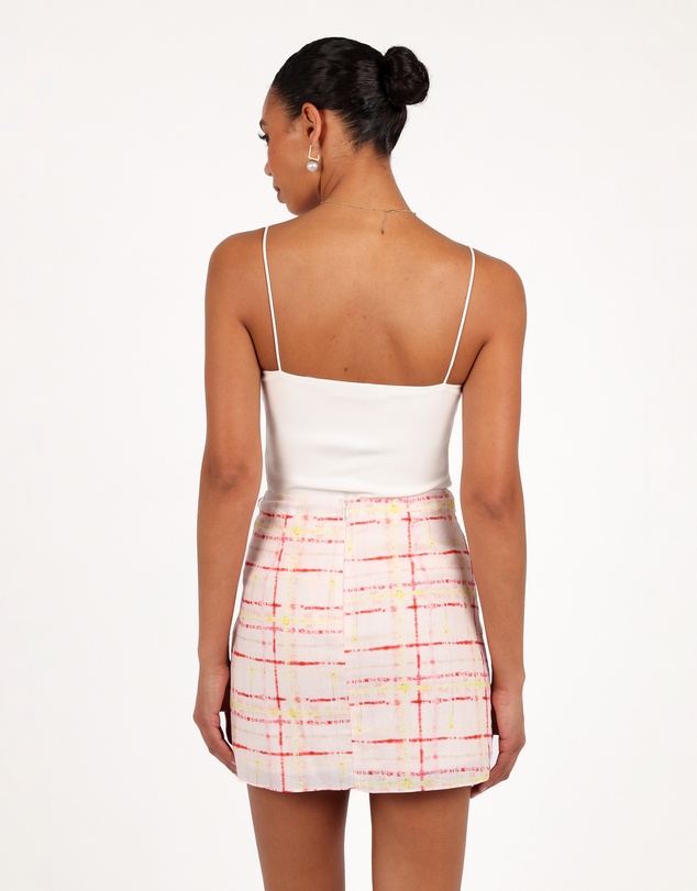 Petal & Pup - Mirha Mini Skirt - Sunset Check