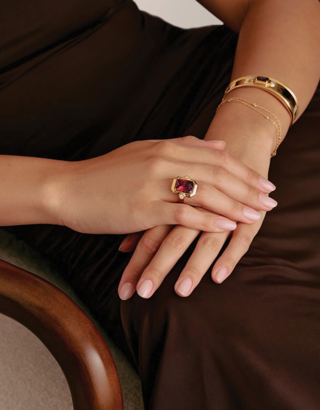 THOMAS SABO - THOMAS SABO Ring with Red Zirconia Stone