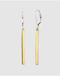 Elli Jewelry - Earrings Women Ear Hanger 925 Sterling Silver Bicolor