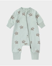 Susukoshi - Terry Relaxed Zip Suit. Starfish