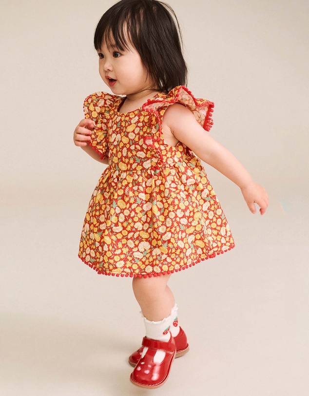 Huxbaby - Nautical Floral Dress With Bloomer