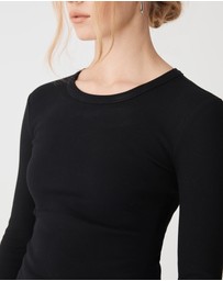 Forcast - Devon Long Sleeve Rib Tee