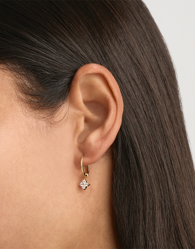 By Charlotte - Crystal Bloom Hoops