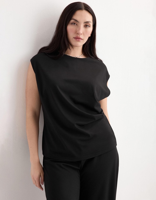 M.N.G - T-Shirt With Gathered Details