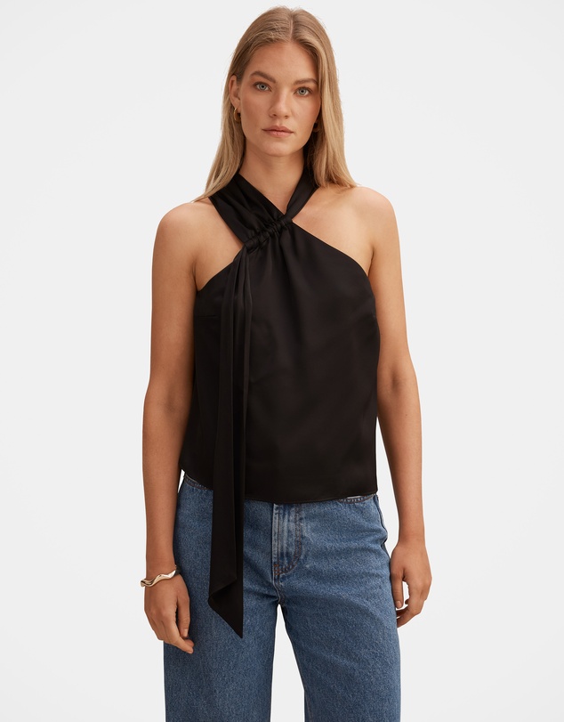 Forever New - Christina Satin Ruched Camisole Top