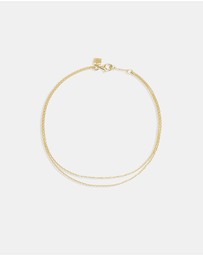 By Charlotte - Purity Double Chain Anklet