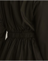 Atmos&Here Curvy - Lyric V-Neck Ruffled Long Sleeve Top